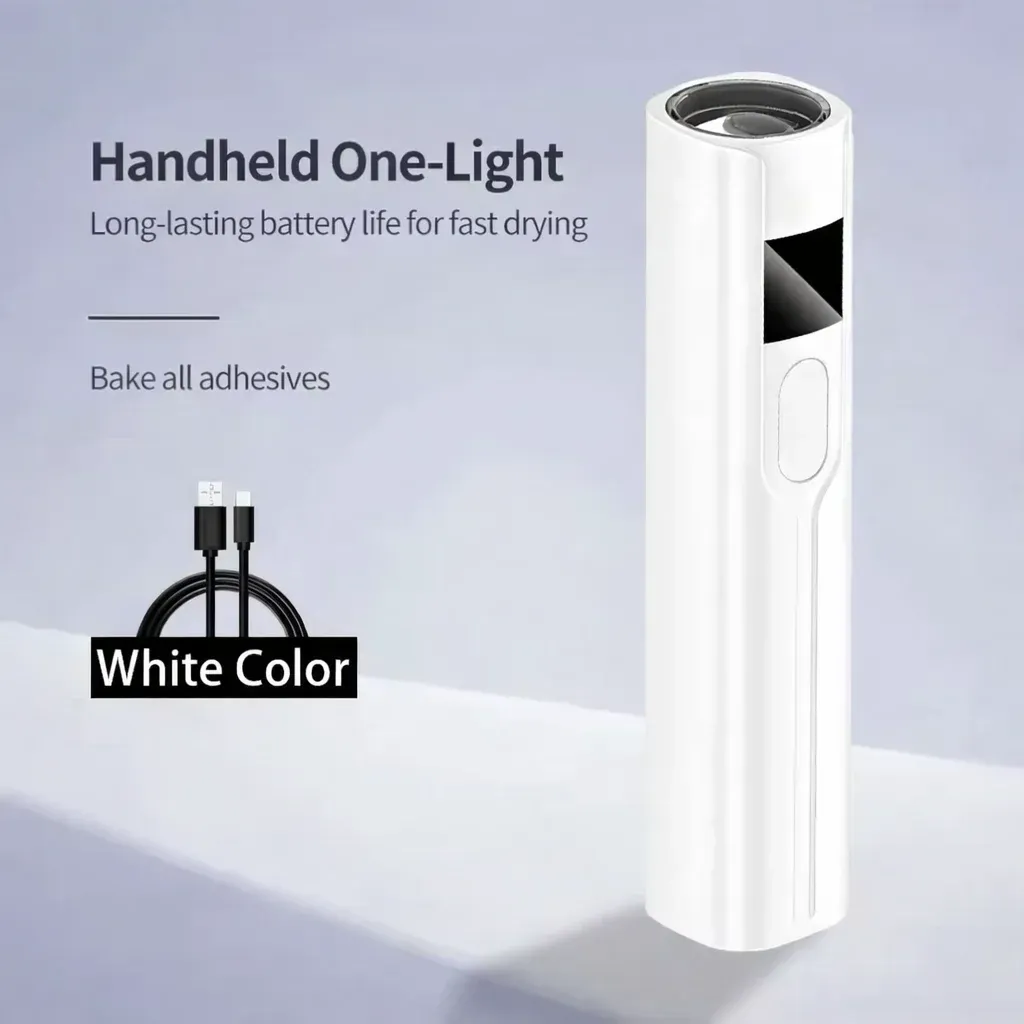 Mini lampe UV LED rechargeable pour ongles avec écran intelligent, séchoir portable à séchage rapide et support de manucure amovible 8