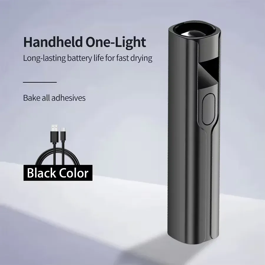 Mini lampe UV LED rechargeable pour ongles avec écran intelligent, séchoir portable à séchage rapide et support de manucure amovible 7