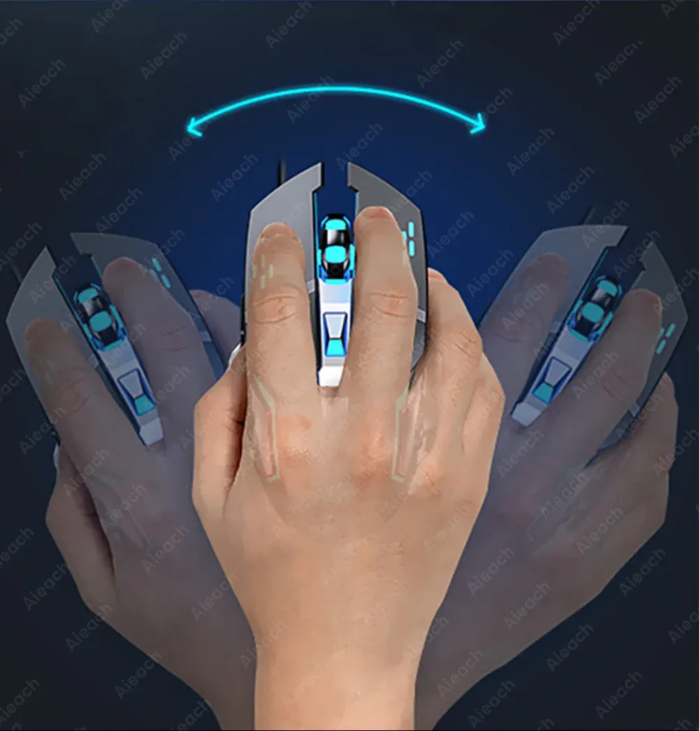 Détail de la forme ergonomique de la souris