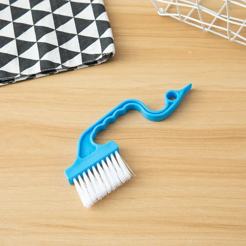 Brosse 2 en 1 pour espaces de fenêtre et pelle plate, outil de nettoyage pour cuisine, salle de bain et toilettes 9