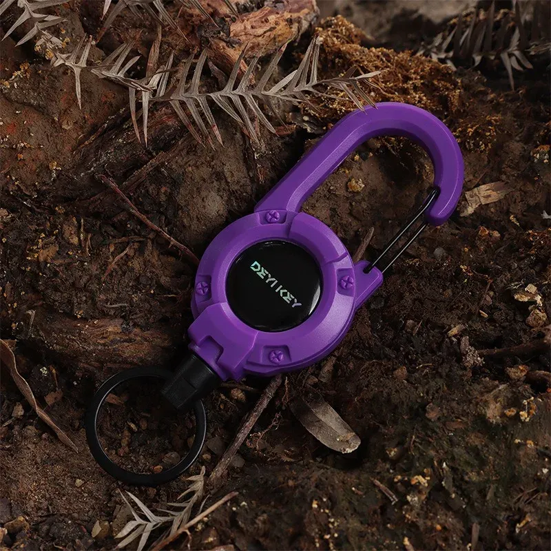 Porte-badge rétractable robuste en fil d'acier haute élasticité, anti-perte, pour vêtements de travail 15