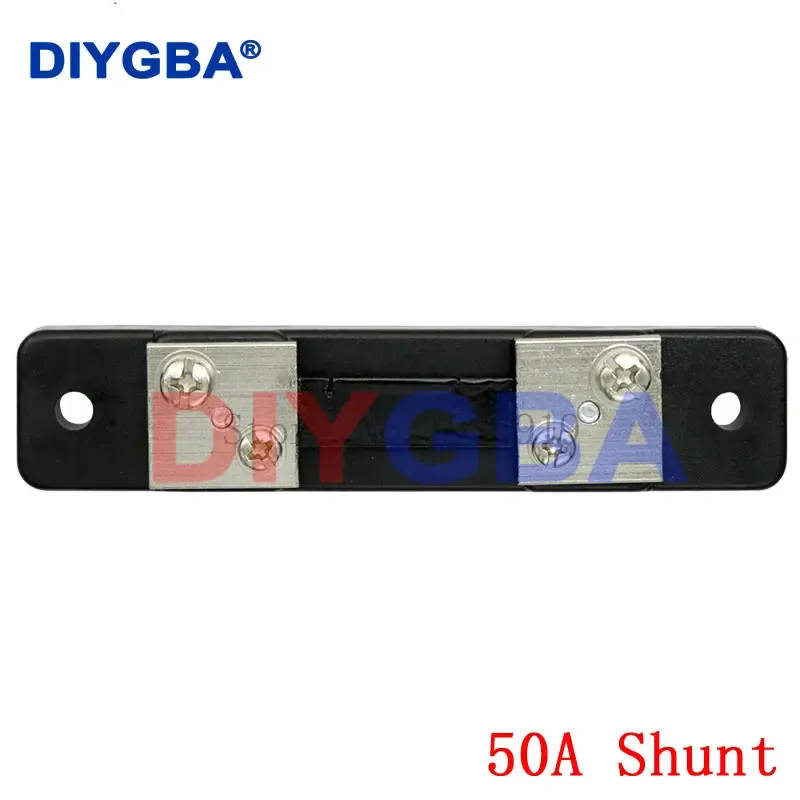 Mini voltmètre numérique et ampèremètre CC 0-100 V 50 A, affichage LED double, avec shunt 10