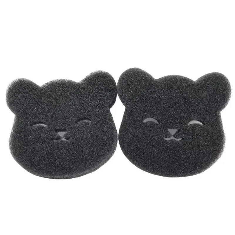 2/4 ensembles de rouleaux épilateurs réutilisables pour animaux de compagnie, éponge collante ours, lavable en machine, compatible lave-linge et sèche-linge, noir 8