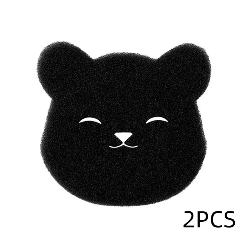 2/4 ensembles de rouleaux épilateurs réutilisables pour animaux de compagnie, éponge collante ours, lavable en machine, compatible lave-linge et sèche-linge, noir 10