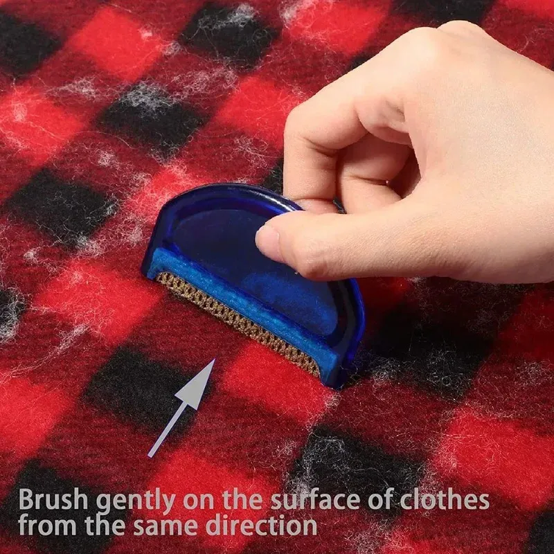 Brosse à peluches pour vêtements ambre – Rasoir demi-circulaire en tissu de laine, dissolvant de peluches manuel pour pulls et manteaux (outil d'entretien des vêtements) 6