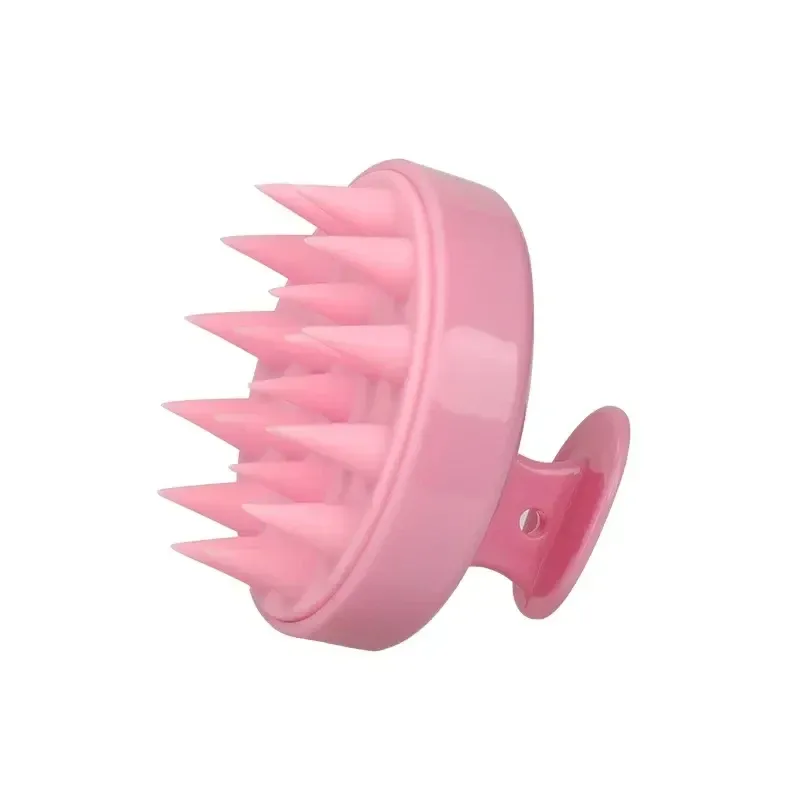 Brosse de massage du cuir chevelu en silicone souple pour le lavage et l'élimination des pellicules 8