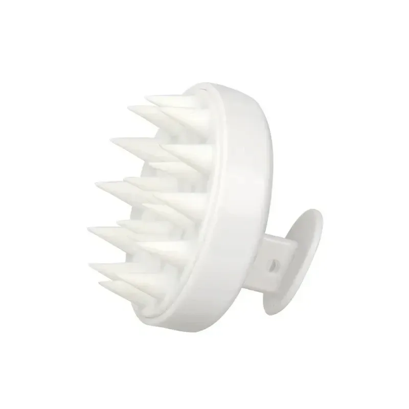Brosse de massage du cuir chevelu en silicone souple pour le lavage et l'élimination des pellicules 12