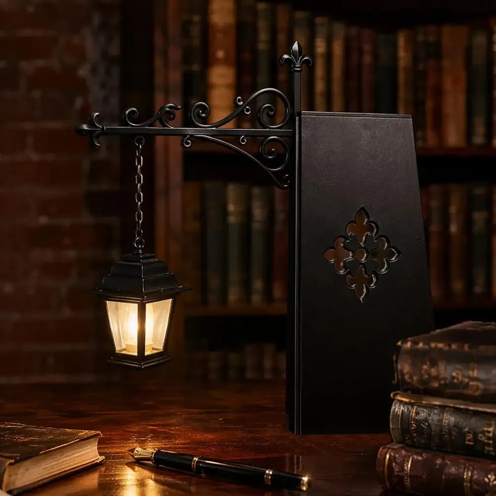 Lampe de bibliothèque vintage, vue principale