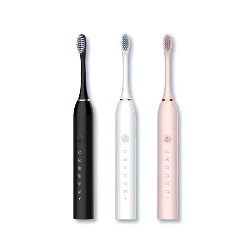 Brosse à dents électrique sonique pour adultes, étanche IPX7, tête DuPont, recharge USB, 6 modes de nettoyage 5