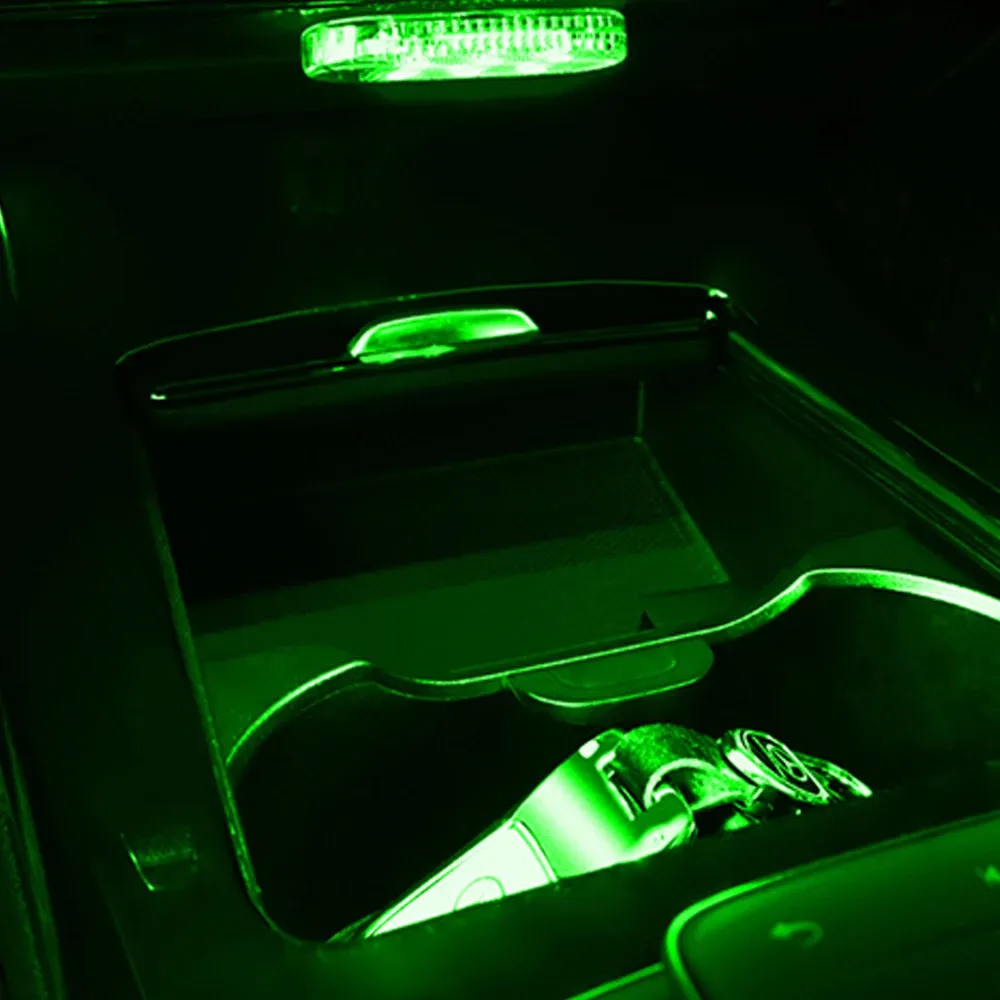 Éclairage intérieur de voiture, ambiance chaleureuse