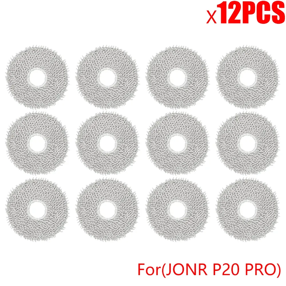 Accessoires pour robot aspirateur JONR P20 PRO : brosse latérale, lingette microfibre et sac à poussière de rechange 10