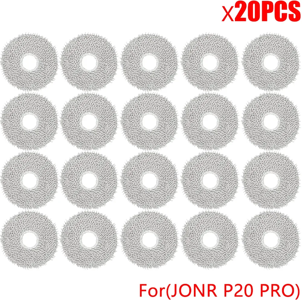 Accessoires pour robot aspirateur JONR P20 PRO : brosse latérale, lingette microfibre et sac à poussière de rechange 11