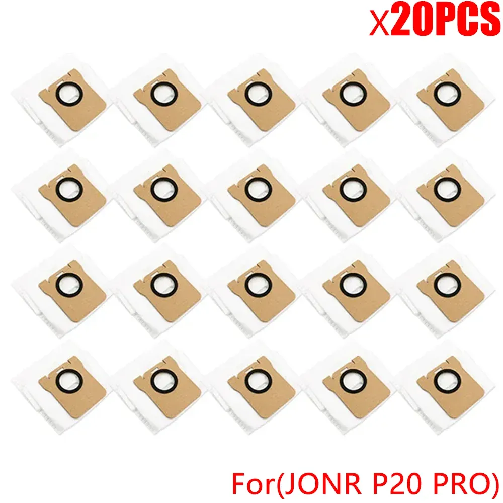 Accessoires pour robot aspirateur JONR P20 PRO : brosse latérale, lingette microfibre et sac à poussière de rechange 6