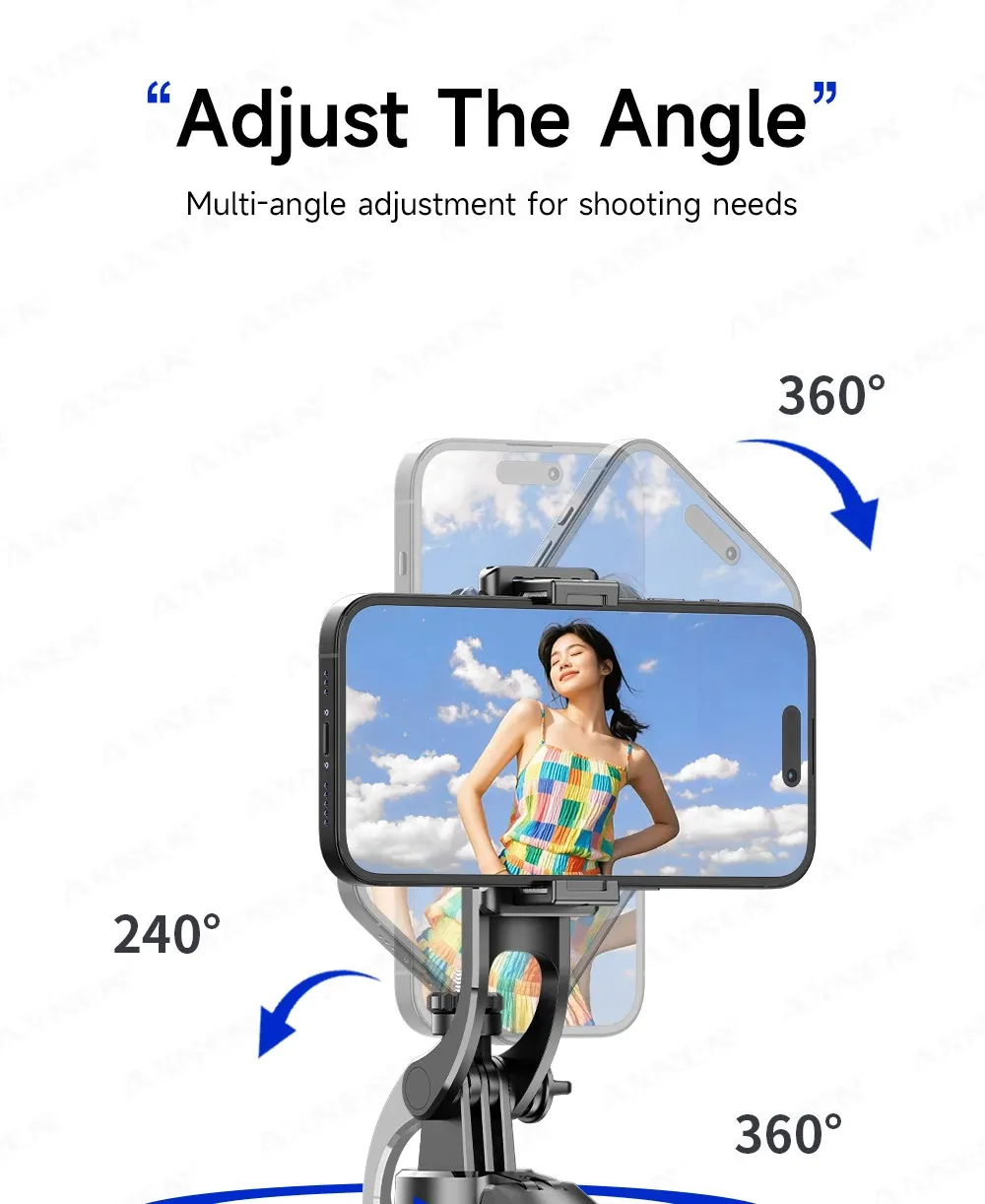Angle de prise de vue réglable