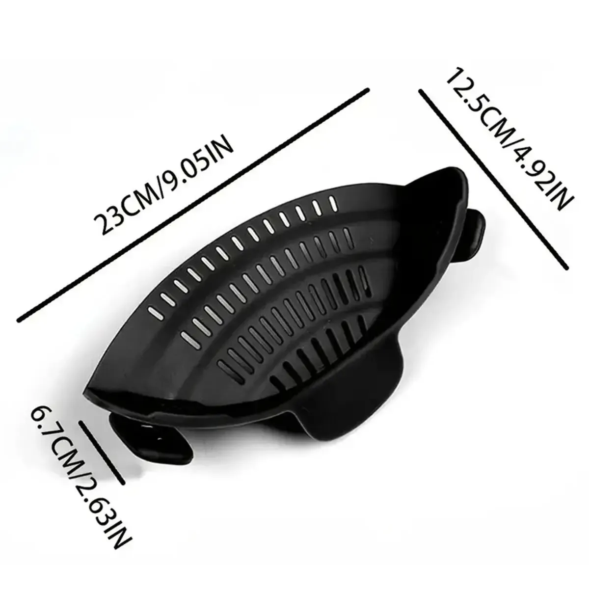 Passoire en silicone réglable à clipser pour casseroles et bols, idéale pour nouilles et pâtes, 1 pièce 5