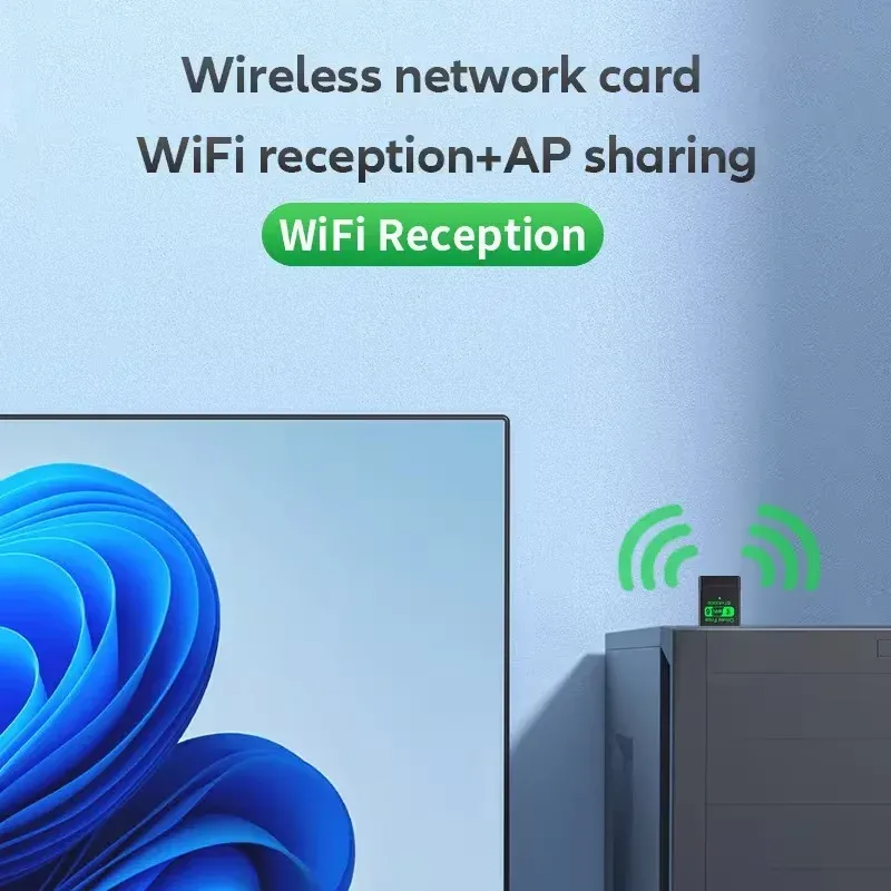 Adaptateur USB Wi-Fi 6 Bluetooth 5.4 AX900 2-en-1 en détail