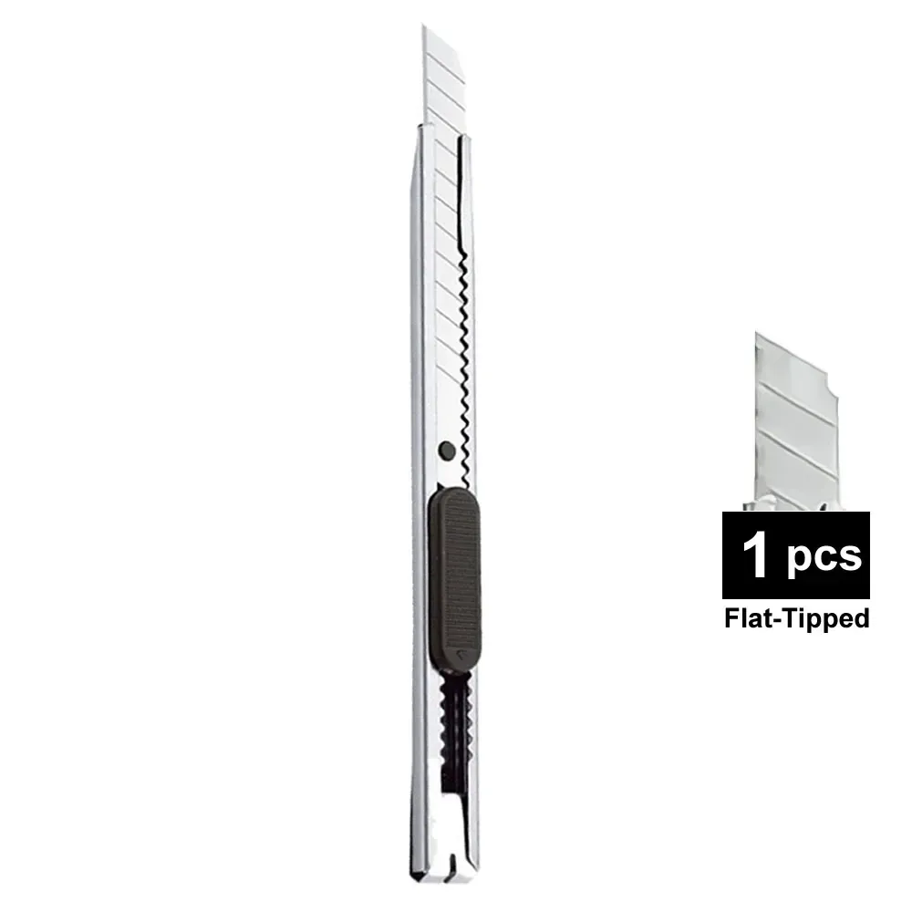 Couteau utilitaire en acier inoxydable avec boîte de coupe, lot de 1, 5 ou 10 pièces 10