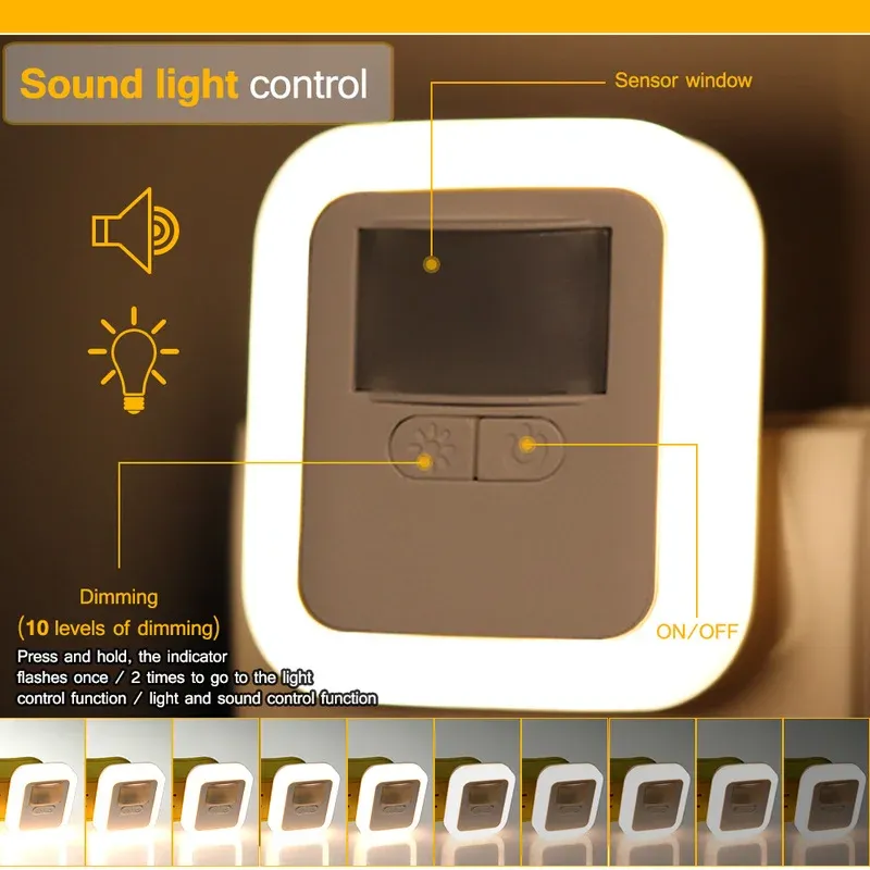 Veilleuse LED, finition et design