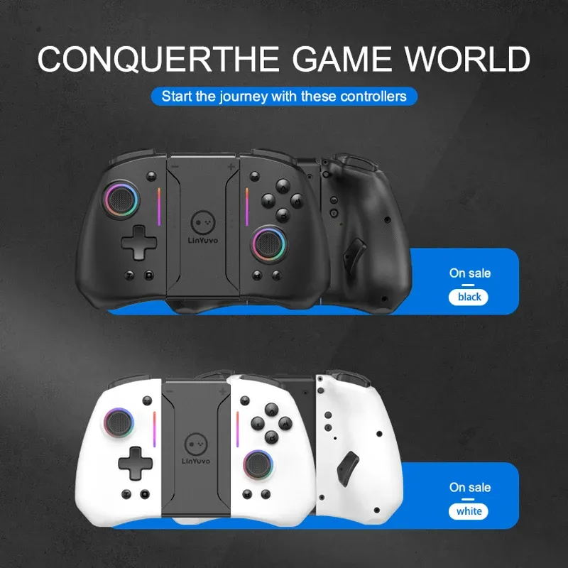 Manette sans fil Bluetooth pour Nintendo Switch, OLED et Lite, manette de jeu 2