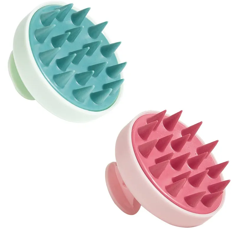 Shampooing en silicone pour cuir chevelu, brosse de massage et peigne de lavage des cheveux, brosse de douche, bain et spa 8