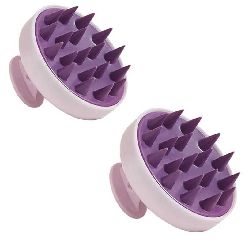 Shampooing en silicone pour cuir chevelu, brosse de massage et peigne de lavage des cheveux, brosse de douche, bain et spa 9