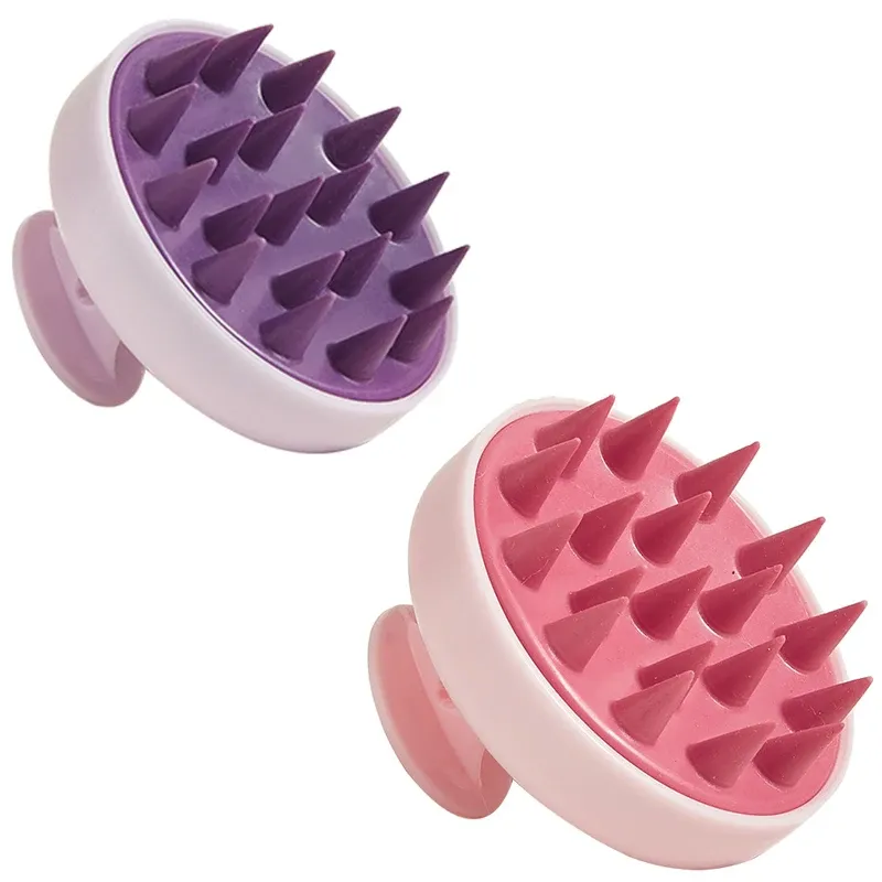 Shampooing en silicone pour cuir chevelu, brosse de massage et peigne de lavage des cheveux, brosse de douche, bain et spa 11