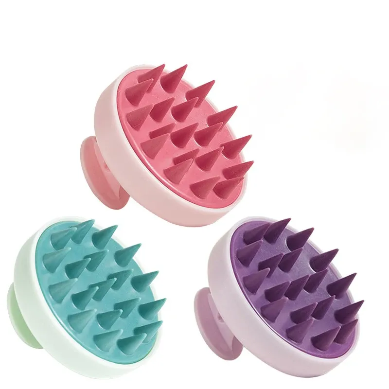 Shampooing en silicone pour cuir chevelu, brosse de massage et peigne de lavage des cheveux, brosse de douche, bain et spa 12
