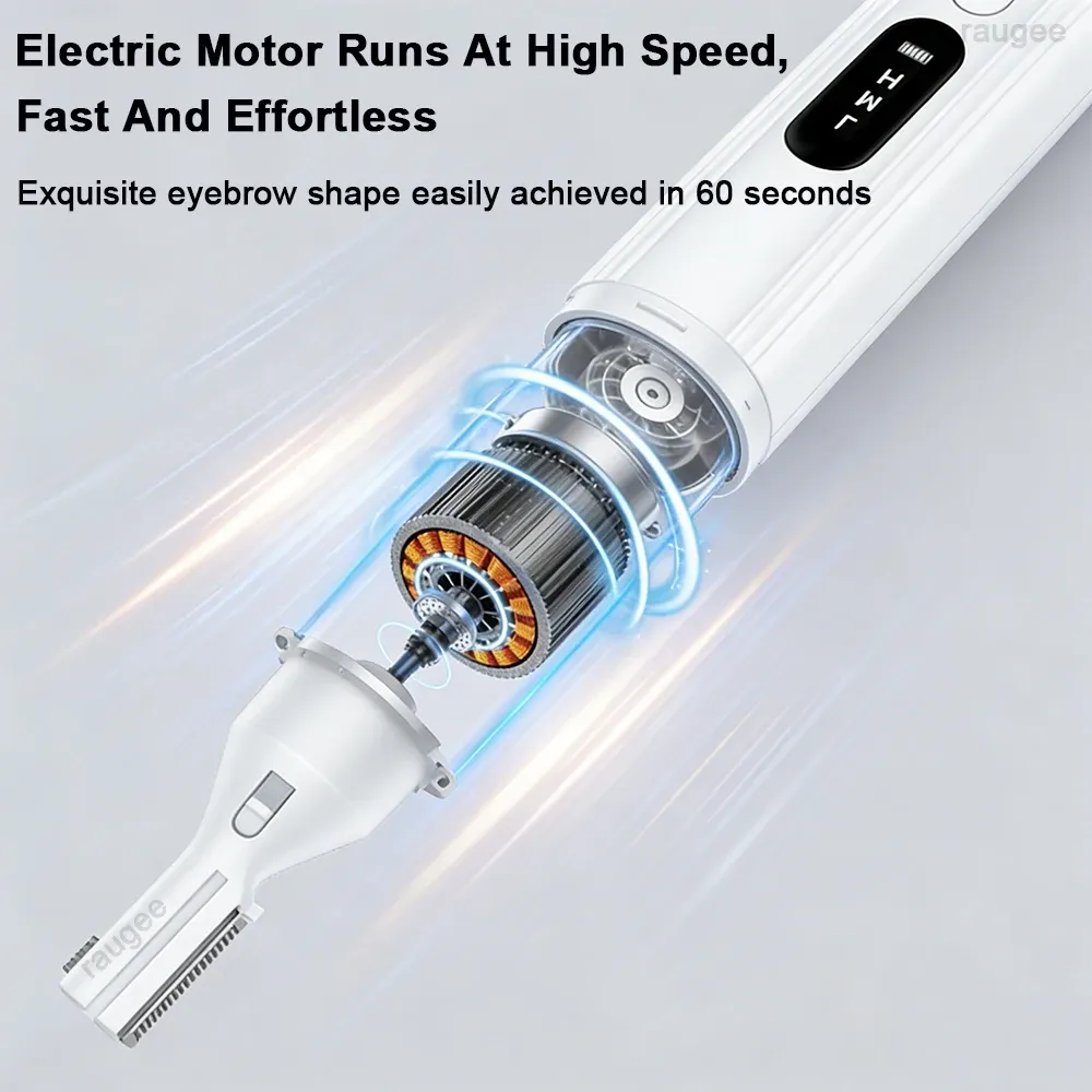 Tondeuse à sourcils électrique, design compact
