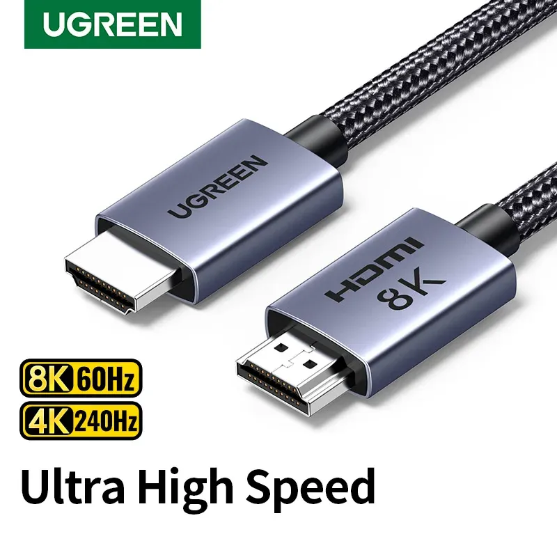 UGREEN Câble HDMI 8K/60Hz, 48 Gbps, Dolby Vision, HDCP 2.3, compatible PS5 et Xiaomi TV Box, Ultra High Speed 1