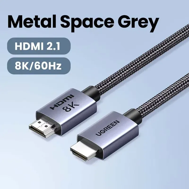 UGREEN Câble HDMI 8K/60Hz, 48 Gbps, Dolby Vision, HDCP 2.3, compatible PS5 et Xiaomi TV Box, Ultra High Speed 8
