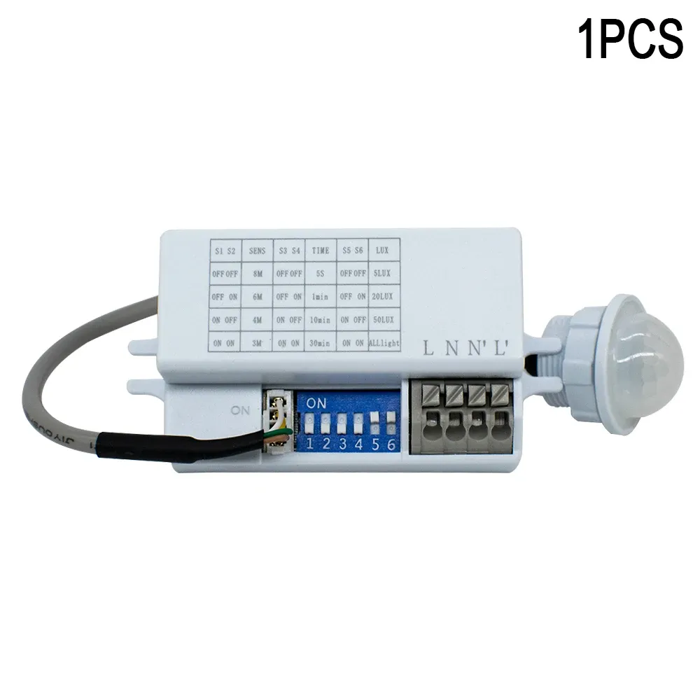 Interrupteur à détecteur de mouvement PIR 110-220 V avec réglage de la temporisation pour éclairage 9
