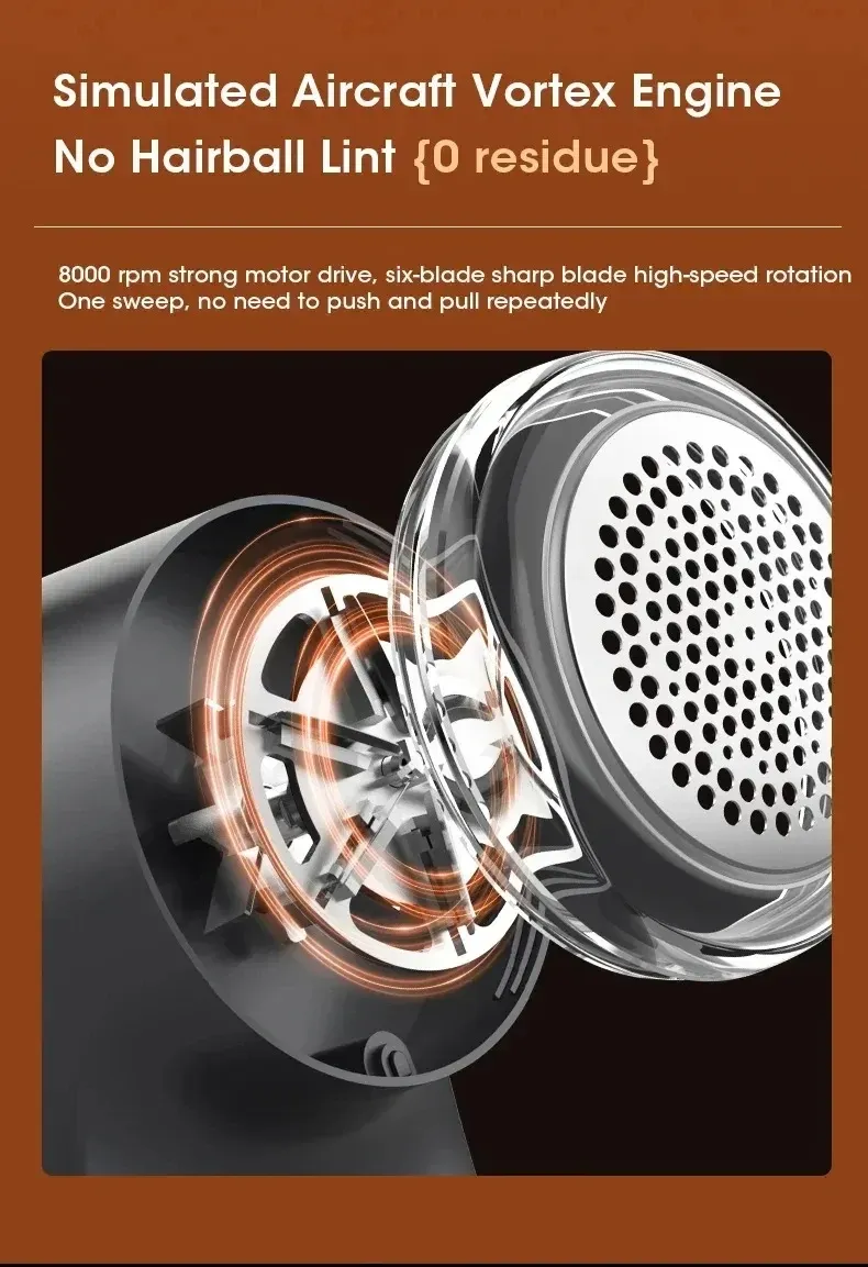 Éliminateur de peluches pour tissus d'intérieur