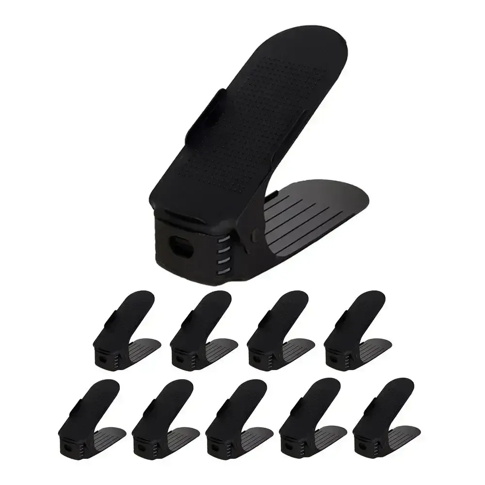 Lot de 5/10 supports de rangement réglables pour chaussures, étagère à chaussures pour placard, armoire, support de rangement pour chaussures, boîte à chaussures 6