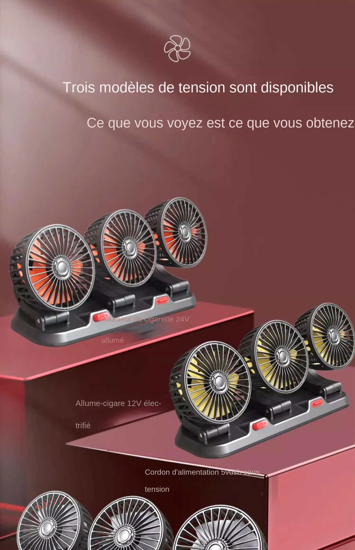 Ventilateur en situation
