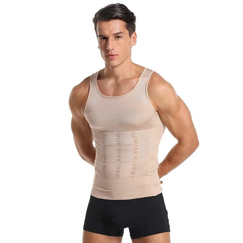 Gilet gainant minceur pour homme, compression ventre plat 8