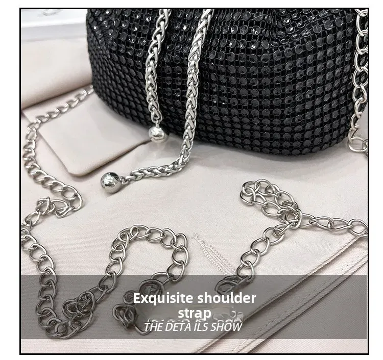 Sac seau avec cordon scintillant