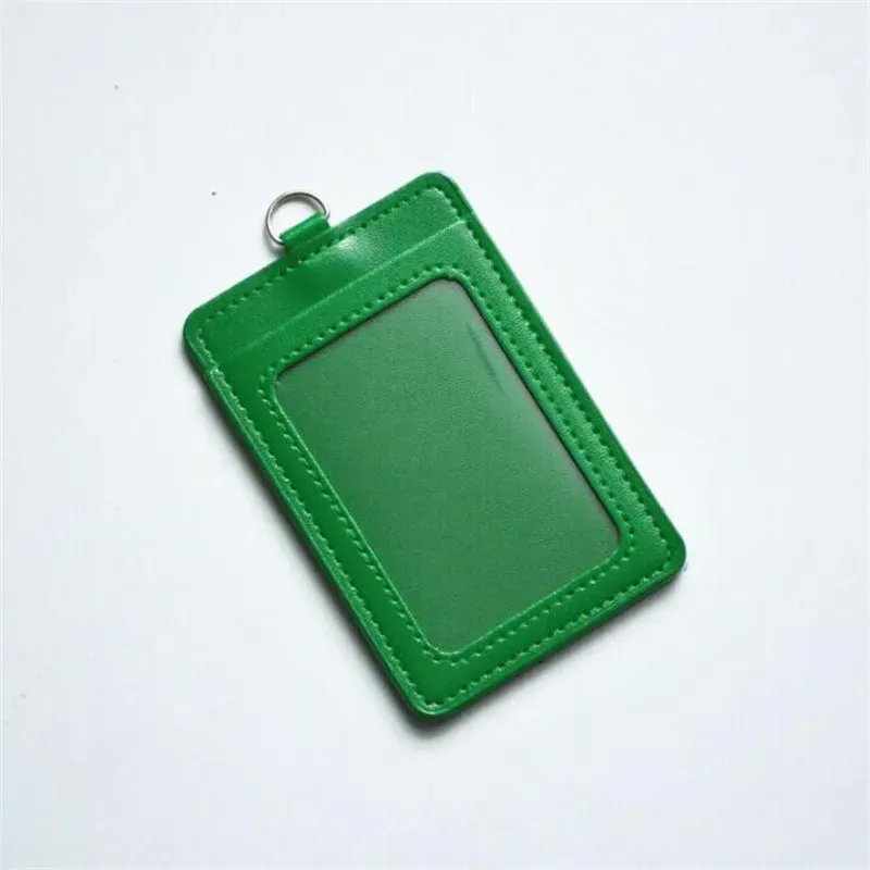 Porte-cartes rétractable en cuir pour homme et femme, avec lanière pour carte d'identité, pass de bus et étui pour cartes bancaires 7