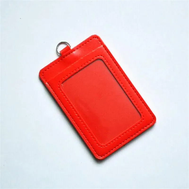 Porte-cartes rétractable en cuir pour homme et femme, avec lanière pour carte d'identité, pass de bus et étui pour cartes bancaires 13