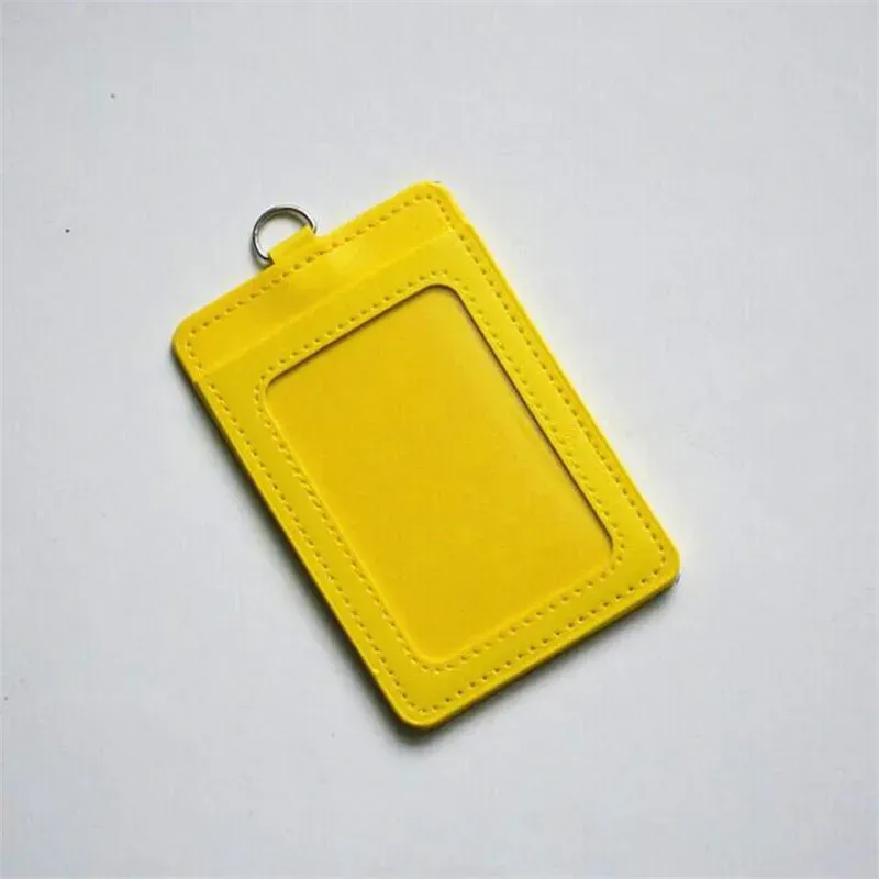 Porte-cartes rétractable en cuir pour homme et femme, avec lanière pour carte d'identité, pass de bus et étui pour cartes bancaires 12