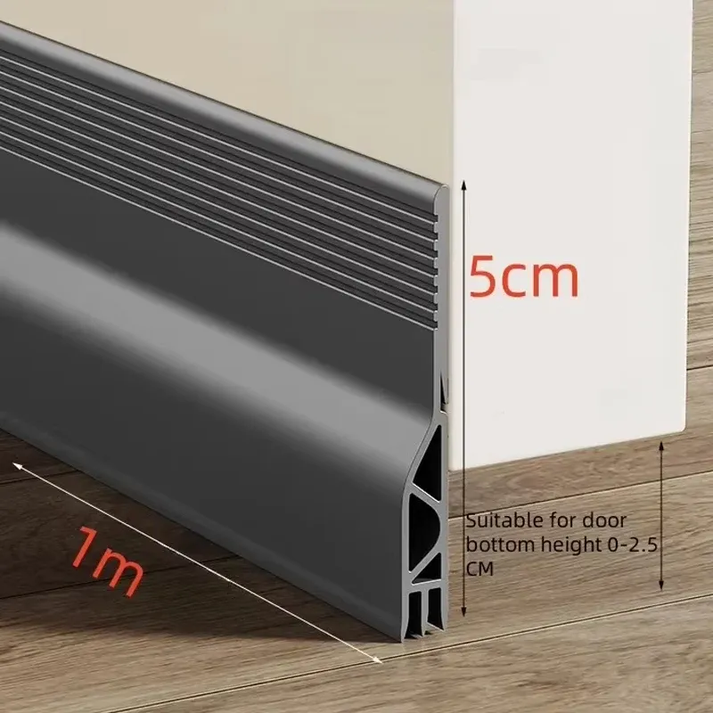 Bas de porte 1/2 m avec bande d'étanchéité, isolation phonique et thermique 6