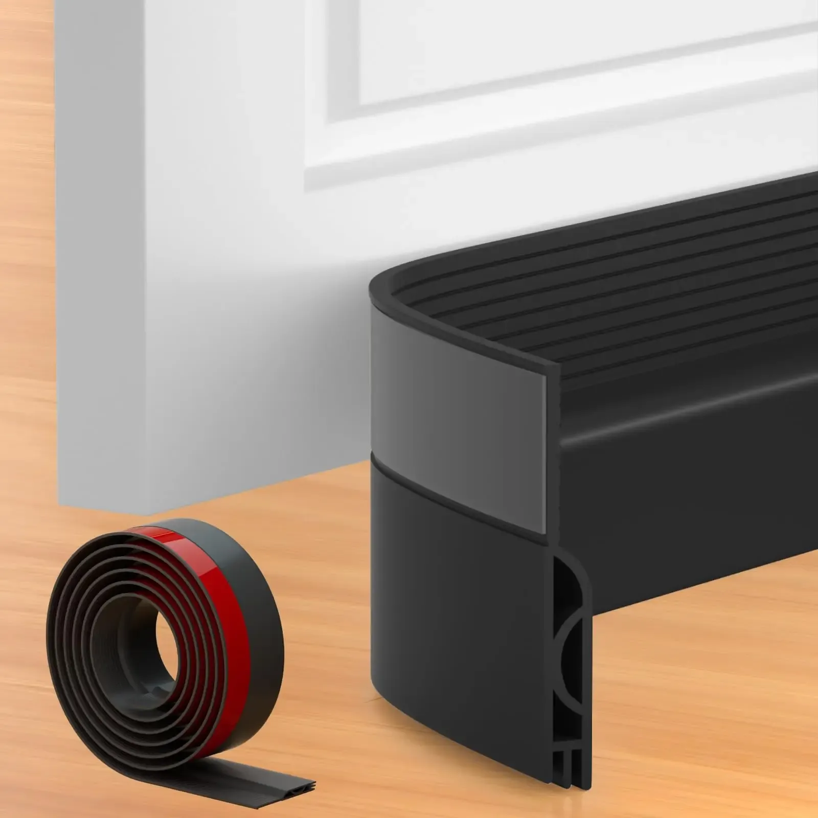 Bas de porte 1/2 m avec bande d'étanchéité, isolation phonique et thermique 11