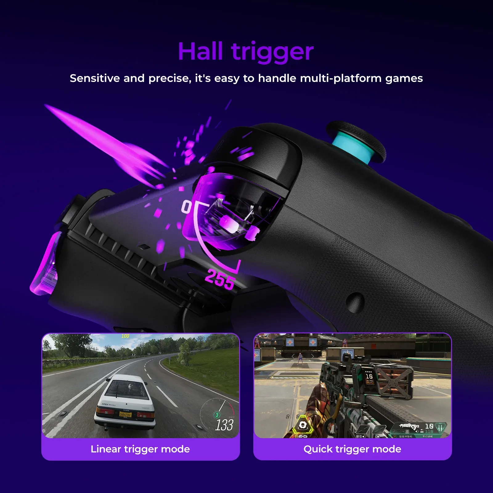 LEADJOY Blade Plus Manette de jeu sans fil compatible Switch 1 et Switch 2, Android, iOS, PC et tablette 4