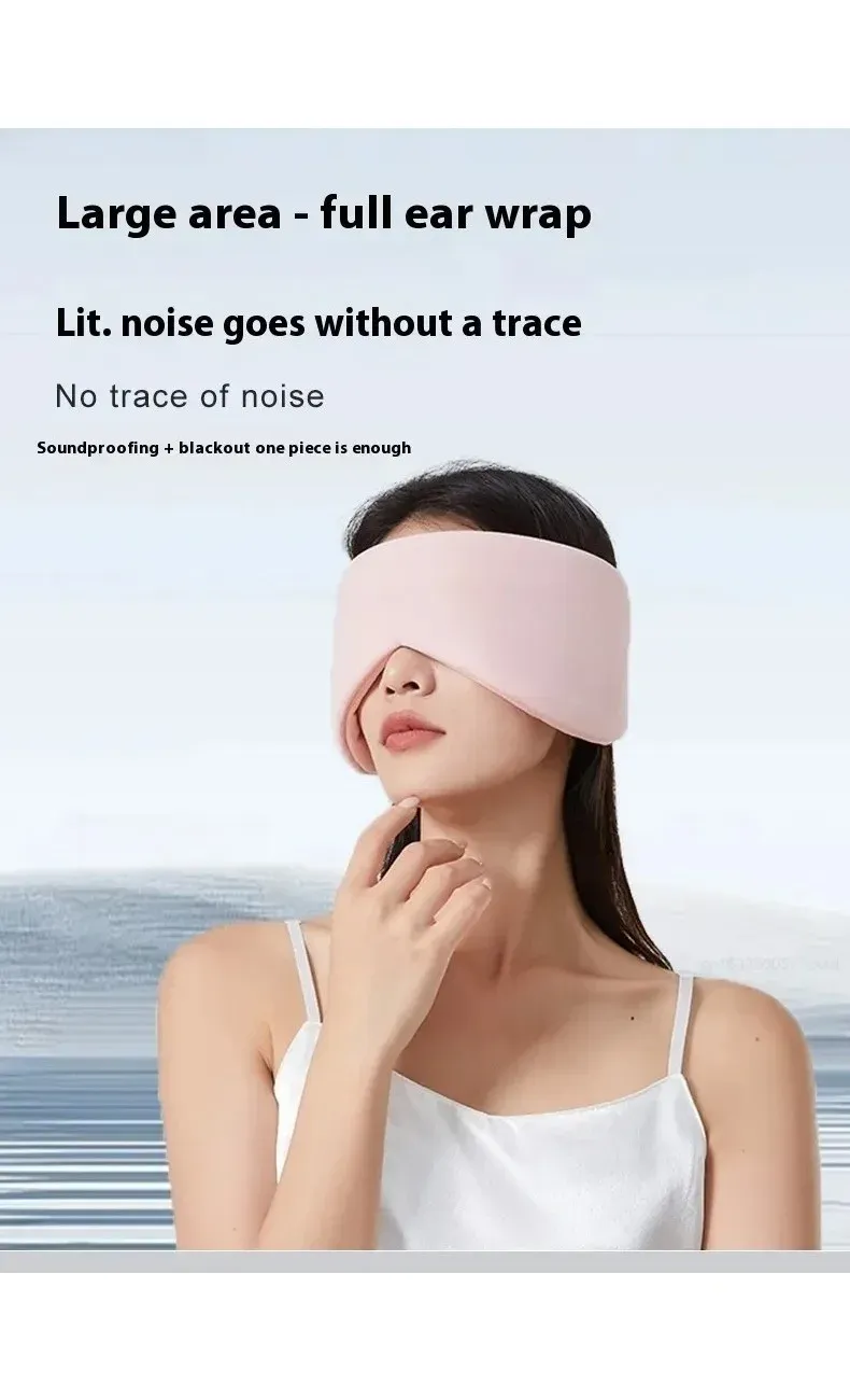 Masque de sommeil en soie glacée, côté fraîcheur