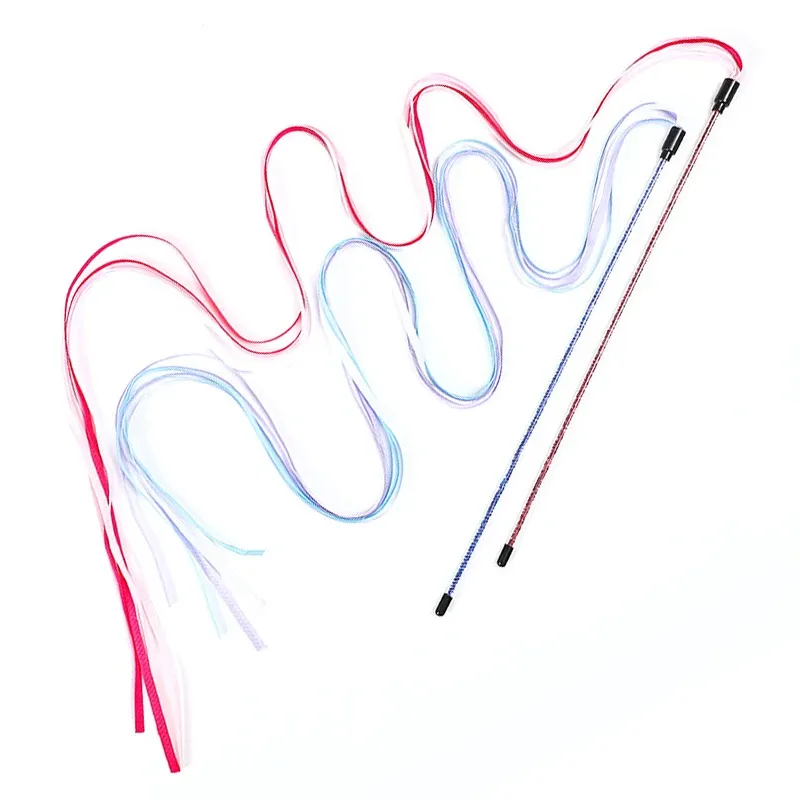 Jouet interactif pour chat en satin