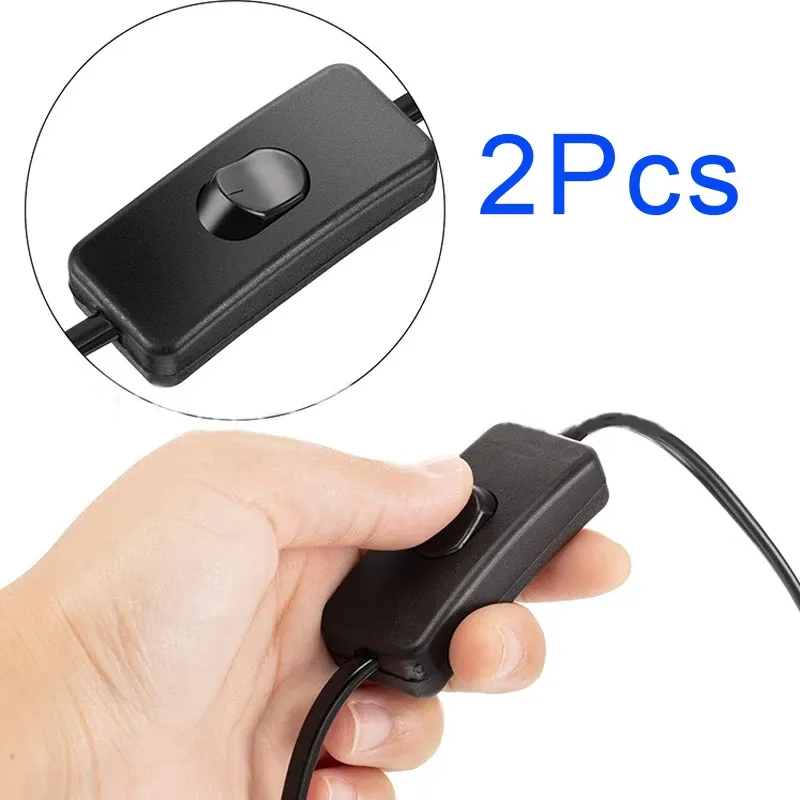 Interrupteur à bascule pour cordon de lampe de bureau, commande marche/arrêt 250 V CA pour éclairage LED