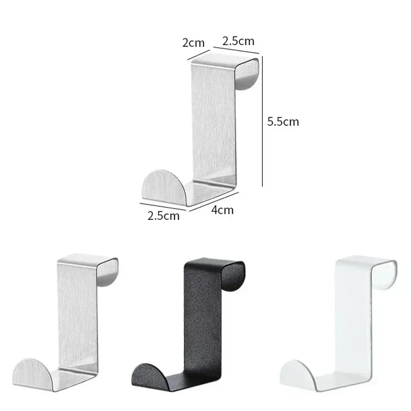 Crochet de porte d'armoire en acier inoxydable, vue d'ensemble