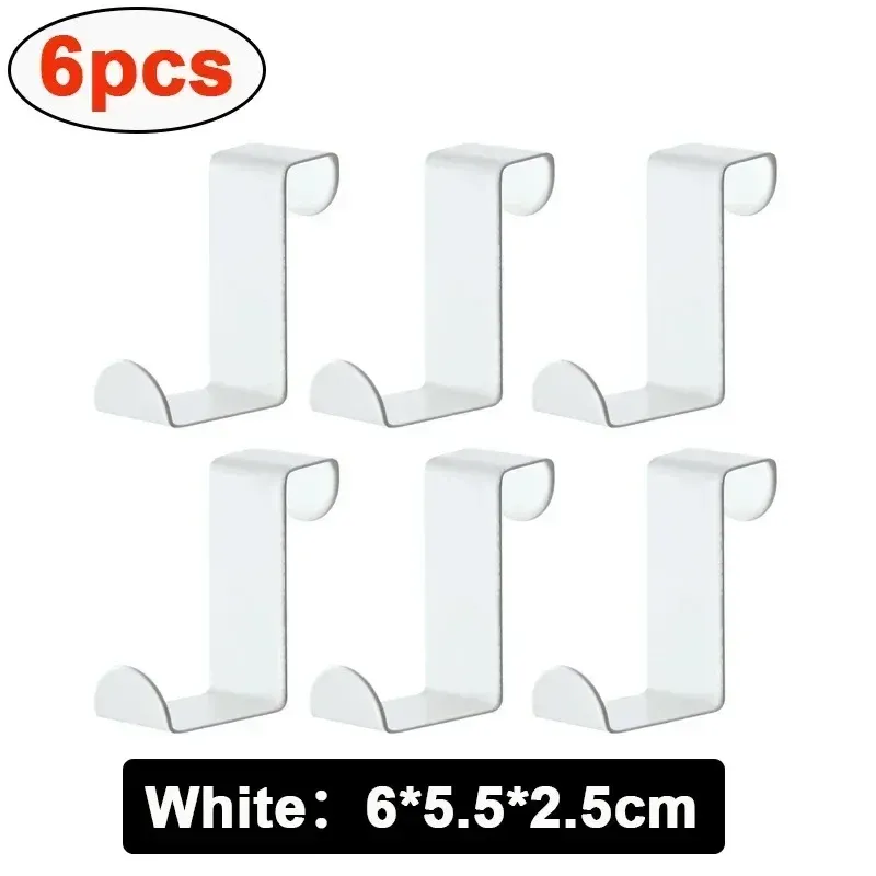Crochet de porte en forme de Z en acier inoxydable pour armoire de salle de bain, lot de 1, 3, 6 ou 10 14