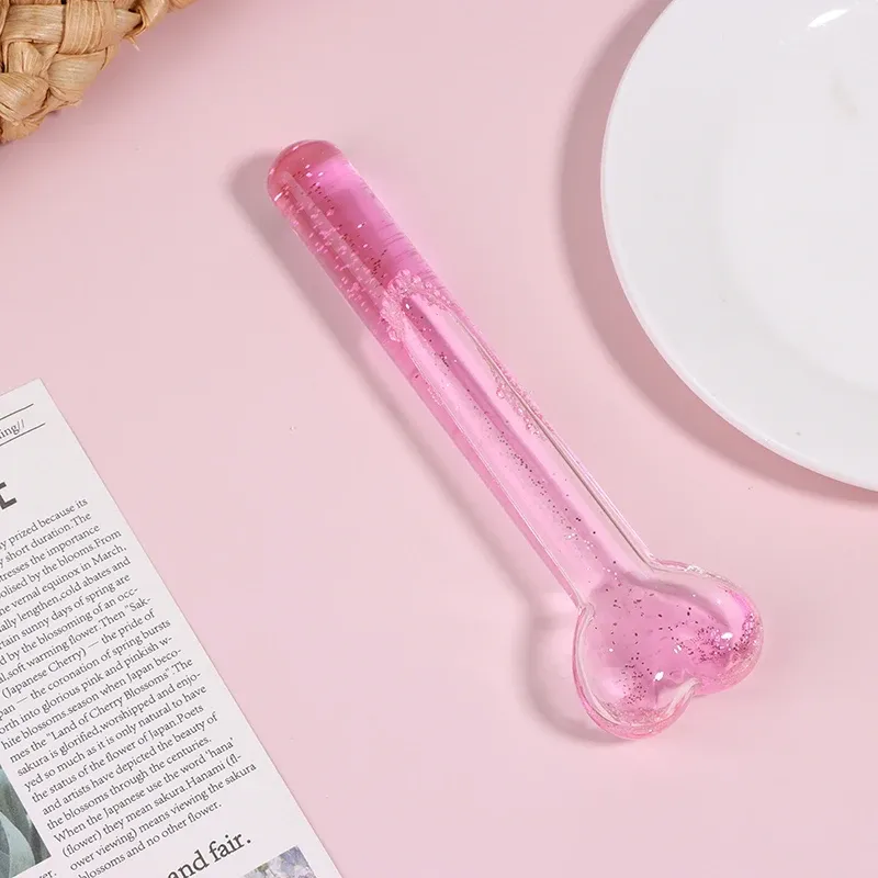 Rouleaux de glace en forme de cœur pour femme, boules de beauté rafraîchissantes, rouleau visage, masseur des yeux, outil de congélation 4