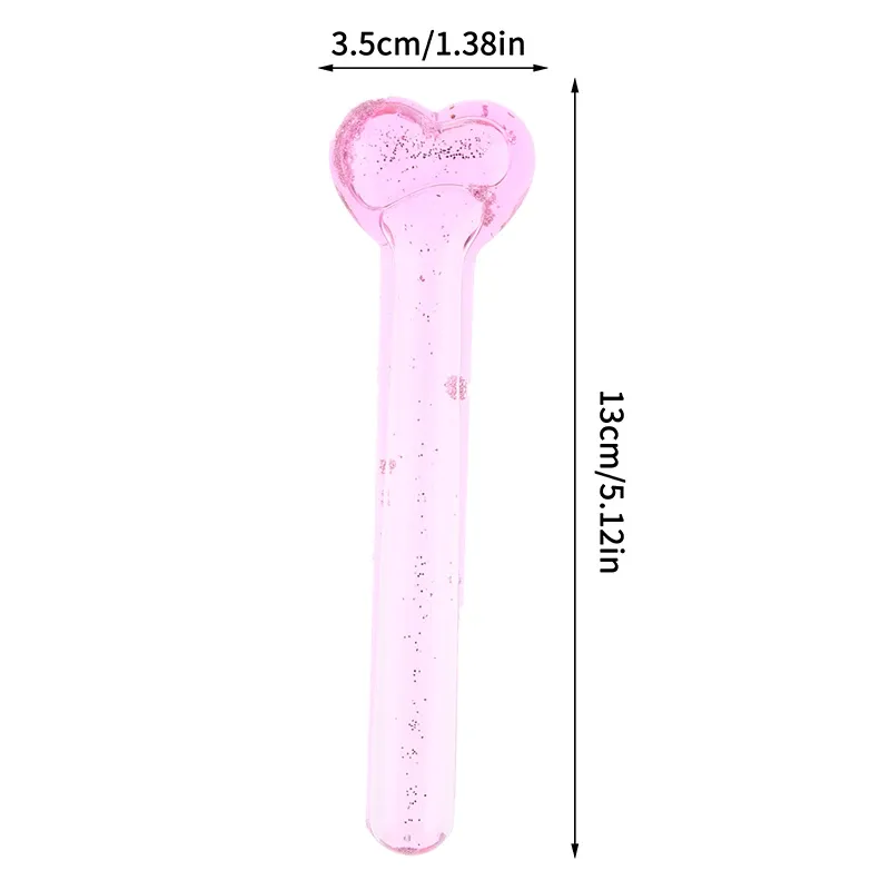 Rouleaux de glace en forme de cœur pour femme, boules de beauté rafraîchissantes, rouleau visage, masseur des yeux, outil de congélation 6