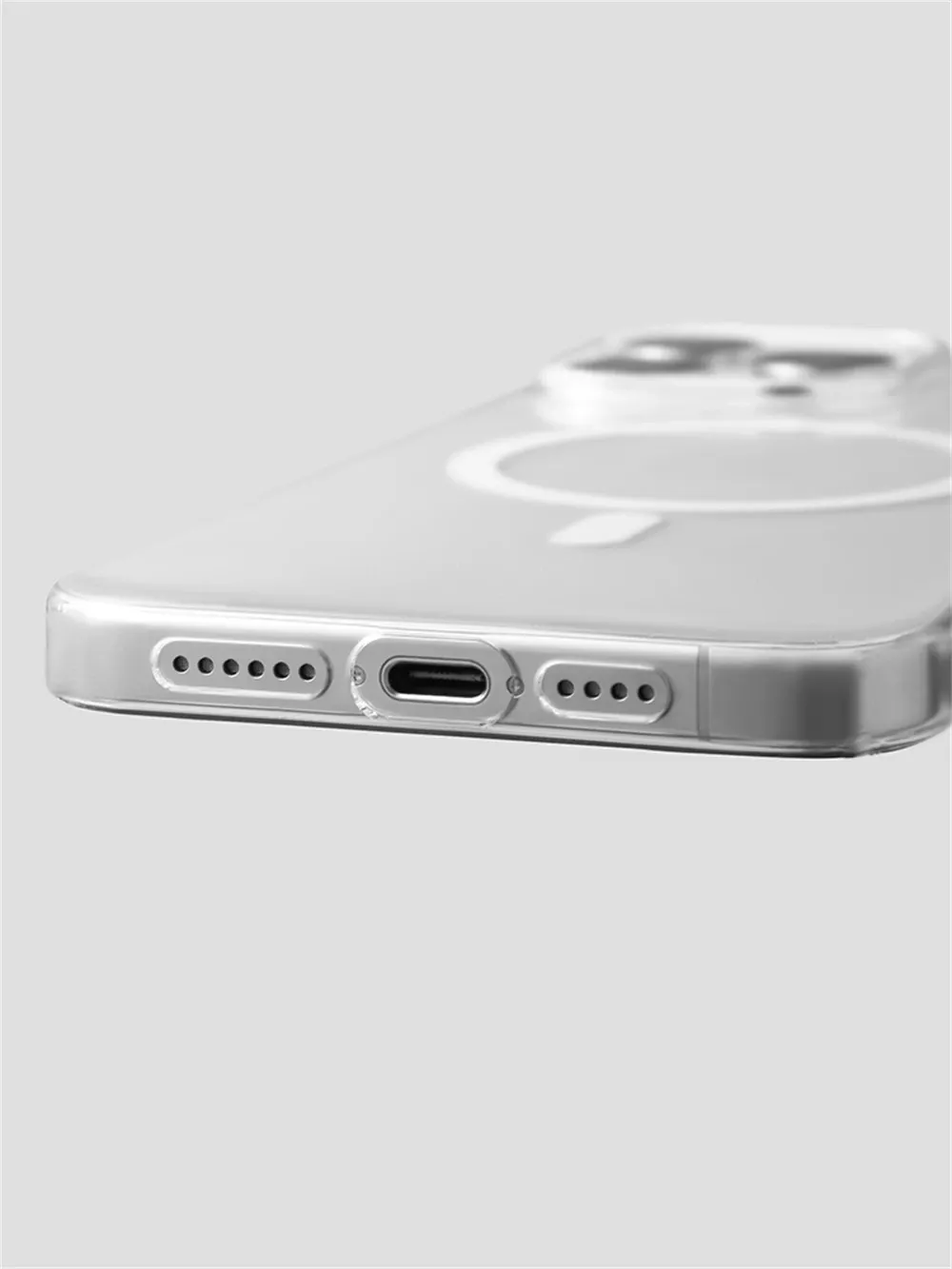 Coque magnétique transparente, finition finale